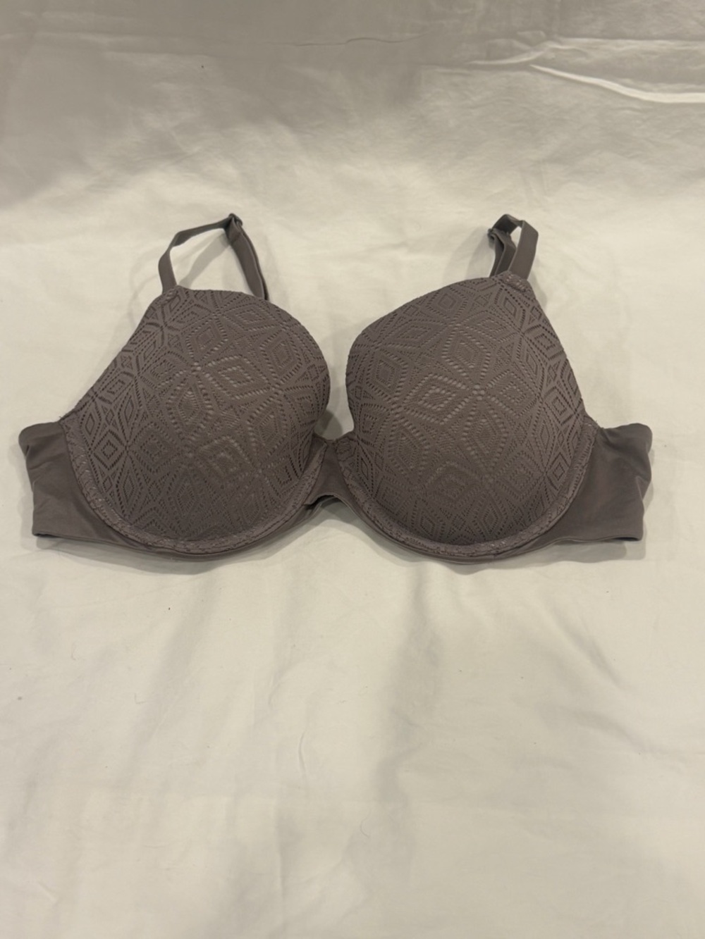 Auden Mauve Gray Lace T-Shirt Bra